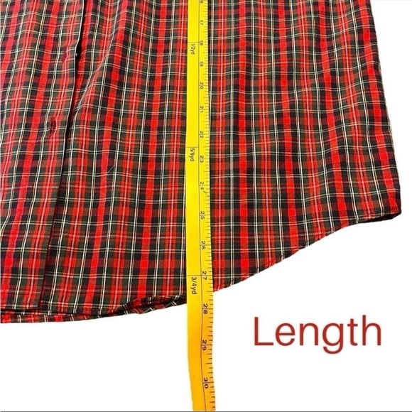 Tabi International Single Needle Stitched Plaid Button Up Shirt with Velvet - Picture 10 of 12